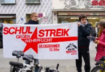 Almanya’da Zorunlu Askerliğe Karşı ulke genelinde Okul Grevi ve Gösteriler