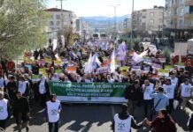 Licê’de uyuşturucu ve fuhuşa karşı kitlesel yürüyüş