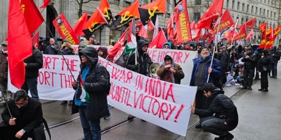 İsviçre’nin Zürih Şehrinde Kagaar Operasyonu Protesto edildi