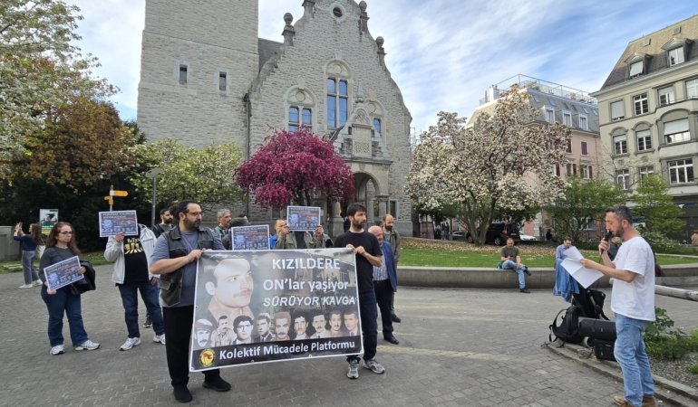 İsviçre’de Kızıldere Şehitleri Anıldı