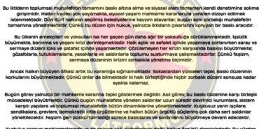 SOKAK SUSARSA FAŞİZM BÜYÜR SARAY REJİMİNDE SİVİL DARBE Ankara Bölge Adliye Mahkemesi’nin CHP kurultayına ilişkin verdiği “mutlak butlan” kararı bir hukuk meselesi değil, açık bir sivil darbedir. B (1)